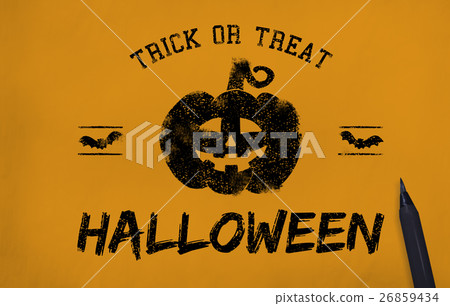 Halloween Bat Pumpkin Lantern Scary Graphic Concept Halloween Bat Pumpkin Lantern Scary Graphic Concept 26859434