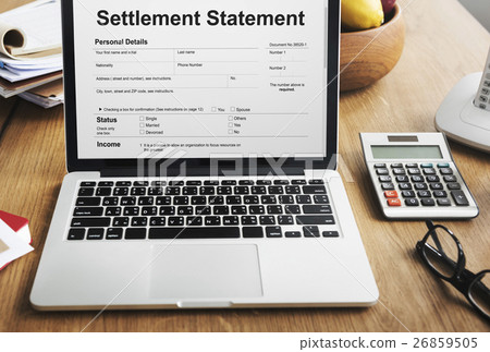 Settlement Statement Form Financial Concept Settlement Statement Form Financial Concept 26859505
