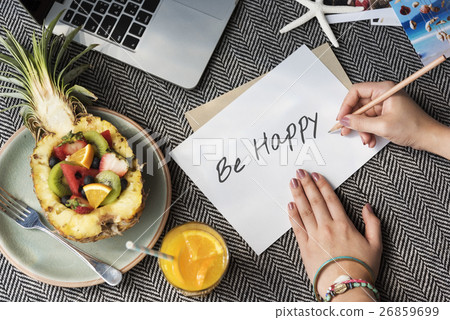 Be Happy Fun Weekends Concept Be Happy Fun Weekends Concept 26859699