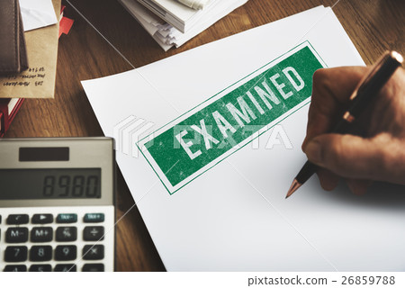 Examined Authorised Certified Verified Approve Concept Examined Authorised Certified Verified Approve Concept 26859788