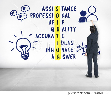 Business Plan Strategy Cross Words Graphic Concept 26860108