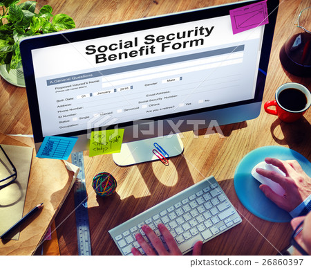 Social Security Benefit Form Concept 26860397
