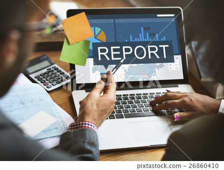 Report Research Resulting Information Graphic Concept 26860410