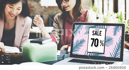 Sale Discount Shopping Shopaholics Promotion Concept 26860808