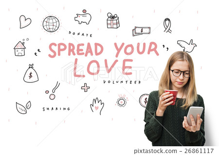 Spread Your Love Donations Charity Support Concept 26861117