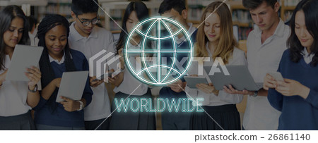 Global Connection Communication Networking Graphic Concept Global Connection Communication Networking Graphic Concept 26861140