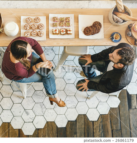 Coffee Shop Bar Counter Cafe Restaurant Relaxation Concept 26861179