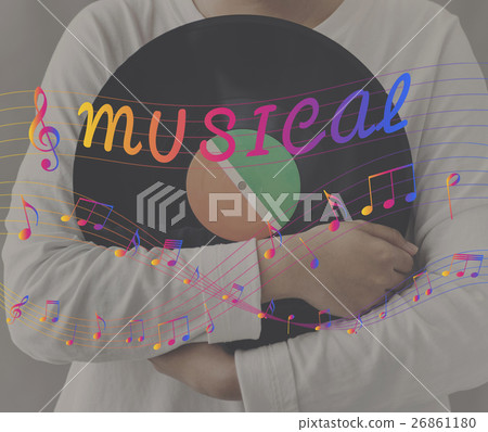 Melody Music Note Rhythm Graphic Concept 26861180