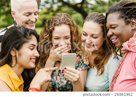 Women Using Digital Device Concept 26861902