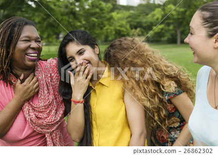 Group of Women Socialize Teamwork Happiness Concept Group of Women Socialize Teamwork Happiness Concept 26862302
