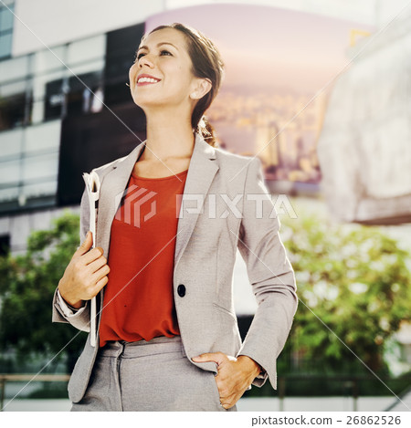 Businesswoman Vision Strategy the Way Forward Concept Businesswoman Vision Strategy the Way Forward Concept 26862526