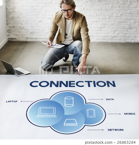 Connection Cloud Network Communication Concept Connection Cloud Network Communication Concept 26863284