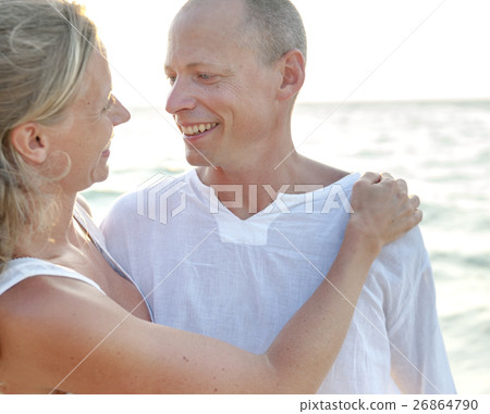 Couple Beach Cheerful Summer Vacation Tropical Concept 26864790