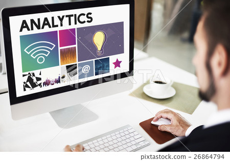 Analytics Technology Cyberspace Network Concept Analytics Technology Cyberspace Network Concept 26864794