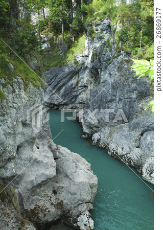 Mountain and river - Alps landscape Mountain and river - Alps landscape 26869177