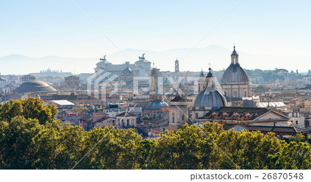 panorama of Rome city in side of Capitoline Hill panorama of Rome city in side of Capitoline Hill 26870548