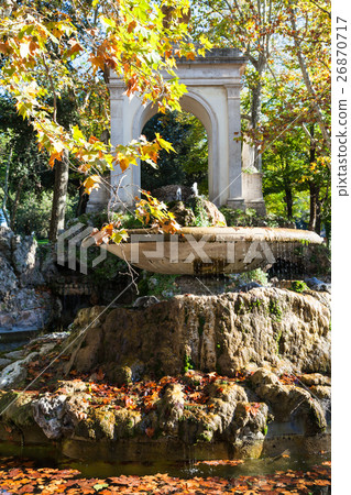 fountain in Rome city in autumn 26870717