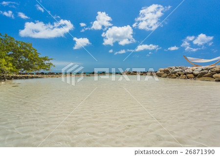 Flamingo beach at Aruba island Flamingo beach at Aruba island 26871390