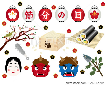 Setsubun插圖素材集 26872704