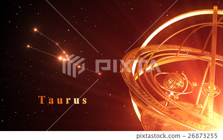 Zodiac Constellation Taurus And Armillary Sphere 26873255
