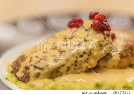Meat patties or frikadeller in sauce Meat patties or frikadeller in sauce 26874191