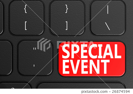 Special Event on black keyboard 26874594