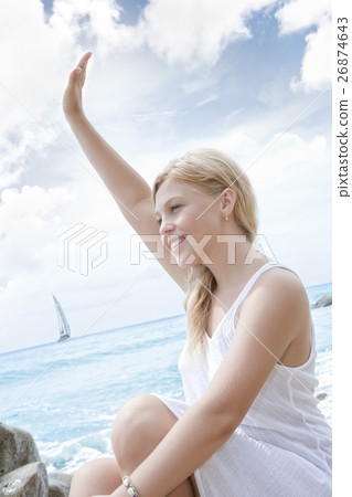 on the beach on the beach 26874643