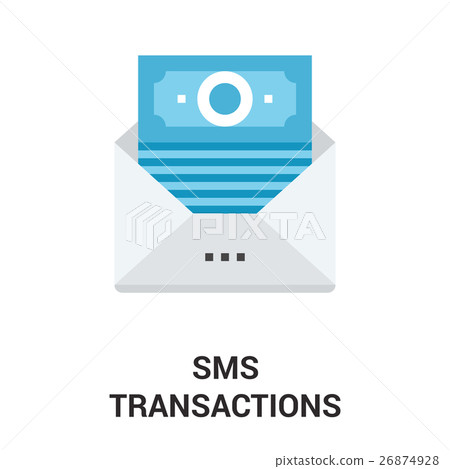 sms transactions icon concept sms transactions icon concept 26874928