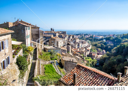 Cityscape of Caprarola, a town in central Italy Cityscape of Caprarola, a town in central Italy 26875115