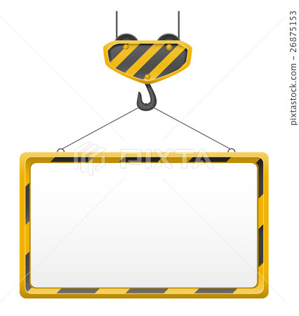 hook crane for building and blank template board 26875153