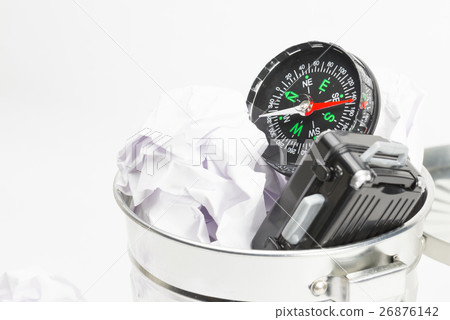 Trash bin and compass magnet 26876142