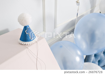 Decorated number 1 for a birthday. Happy one year 26876728