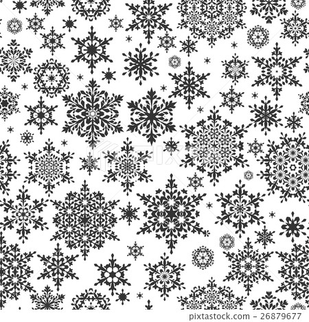 Seamless Snowflakes pattern. EPS 10 Seamless Snowflakes pattern. EPS 10 26879677