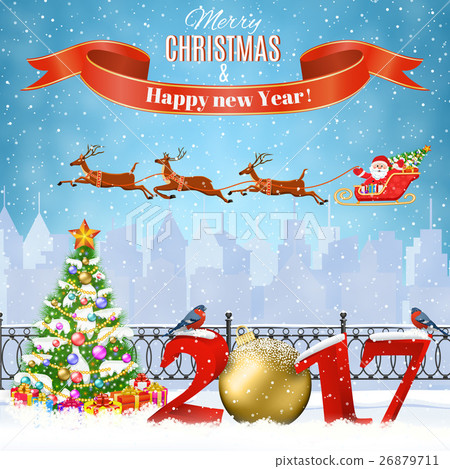 Christmas Winter Cityscape Christmas Winter Cityscape 26879711