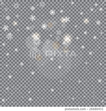 winter snow transparent backdrop 26880431
