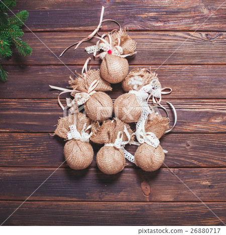 Retro Christmas baubles 26880717