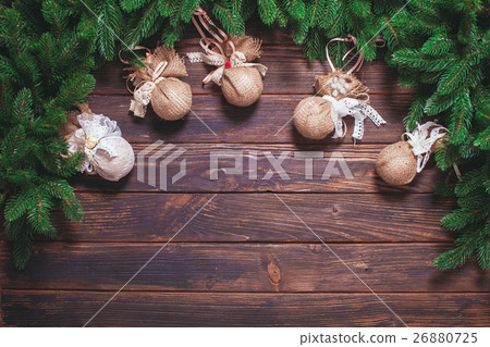 Retro Christmas baubles 26880725