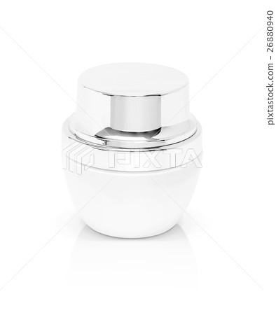 blank packaging white cosmetic cream pot 26880940