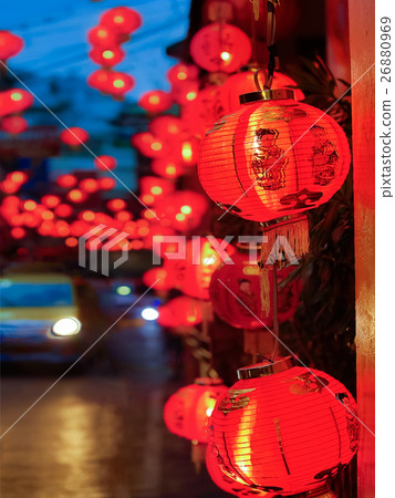 Chinese new year lanterns in chinatown Chinese new year lanterns in chinatown 26880969