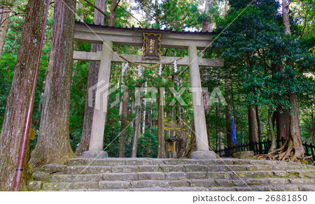 Kumano Kodo trail, a sacred trail in Nachi, Japan Kumano Kodo trail, a sacred trail in Nachi, Japan 26881850