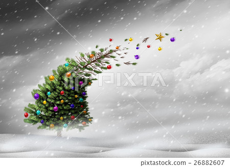 Concept Of Christmas Holiday Stress Concept Of Christmas Holiday Stress 26882607