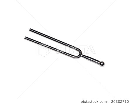 Isolated tuning fork on white background Isolated tuning fork on white background 26882710