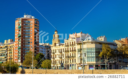 Buildings at the ancient riverside in Valencia Buildings at the ancient riverside in Valencia 26882711