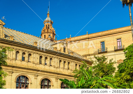 Main building of Plaza de Espana, an architecture 26882802