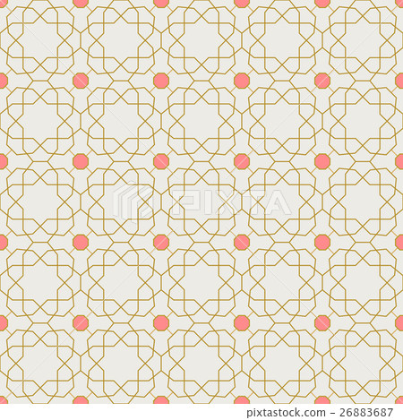 Seamless Geometric Vector Background 26883687