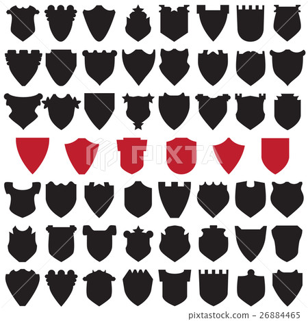 Black and Red Shields. 26884465