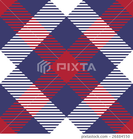 Patriotic Tartan Seamless Patterns. 26884550