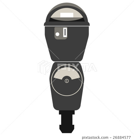 Silhouette of retro american parking meter Silhouette of retro american parking meter 26884577
