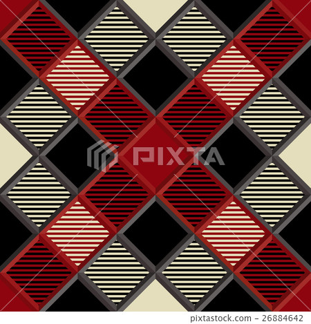 3D Lumberjack Tartan Seamless Pattern 3D Lumberjack Tartan Seamless Pattern 26884642