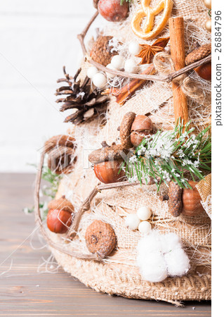Rustic Christmas topiary 26884796